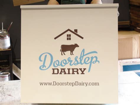 metal dairy milk delivery box|doorstep milk delivery insulated box.